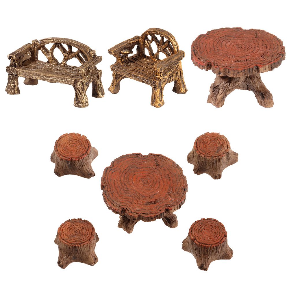 Bonsai Garden Bench - Miniature Stools Table Mini Bench Park