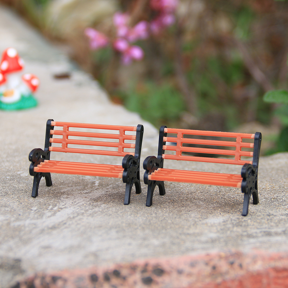 Bonsai Garden Bench - New Resin Miniature Bench Stools Micro