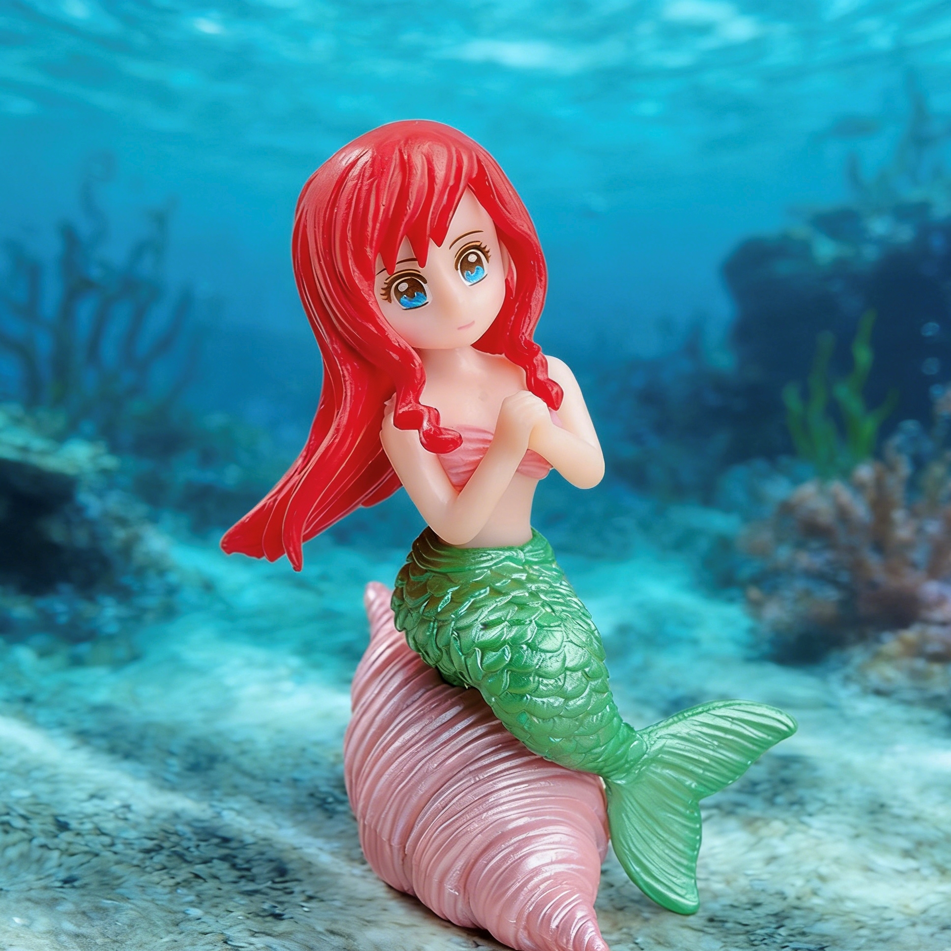 Bonsai Garden Table - Mermaid Sculpture Mini Figurines Resi Ornaments