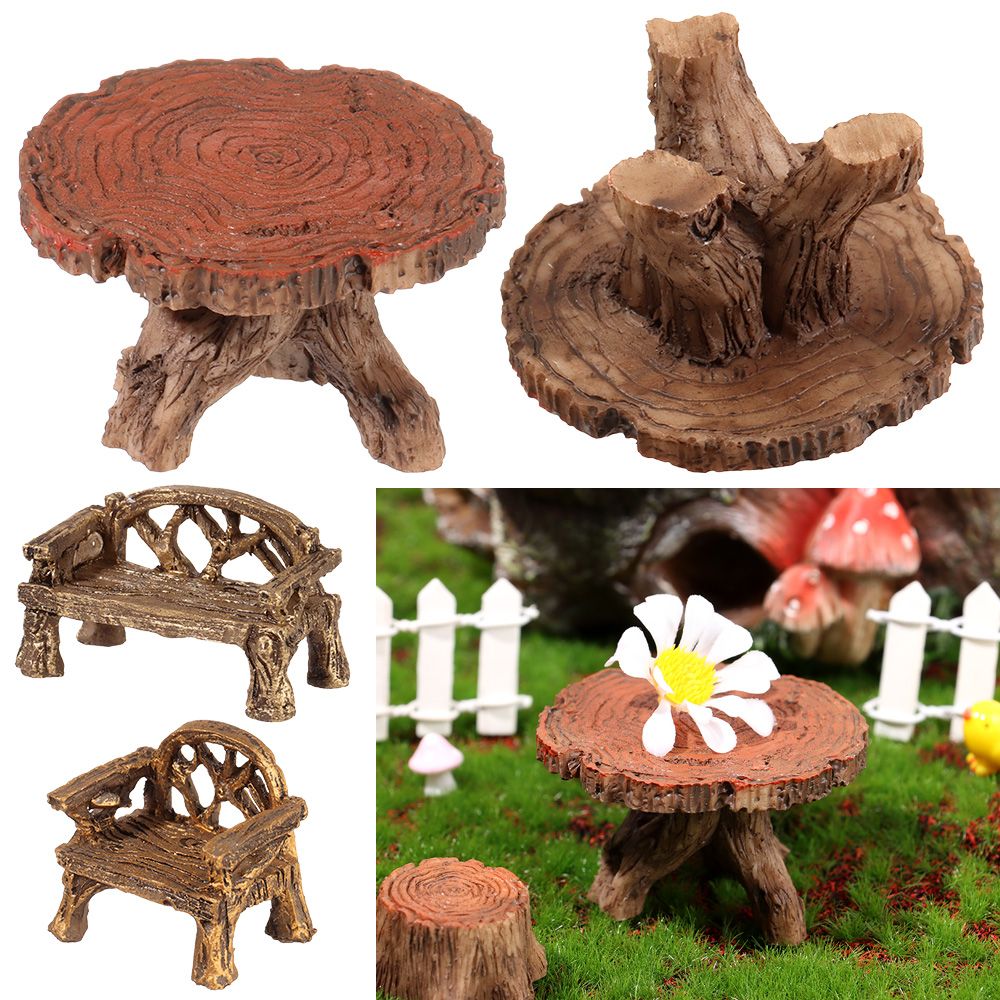 Bonsai Garden Bench - Ornament Succulents Bonsai Fairy Garden Decor