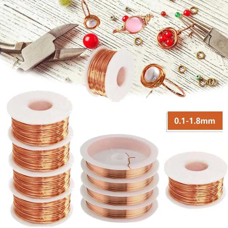 Copper Wire Roll - 10M bare copper wire pure copper
