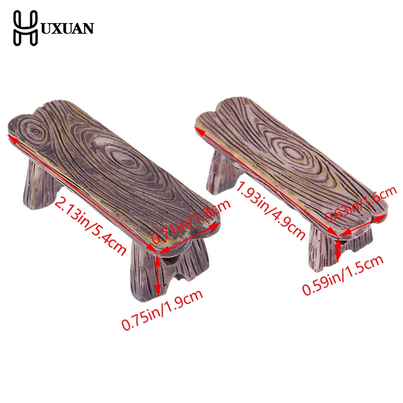 2*Mini Wooden Park Bench Chair – Bonsai Garden Bench Bewertung und Preis