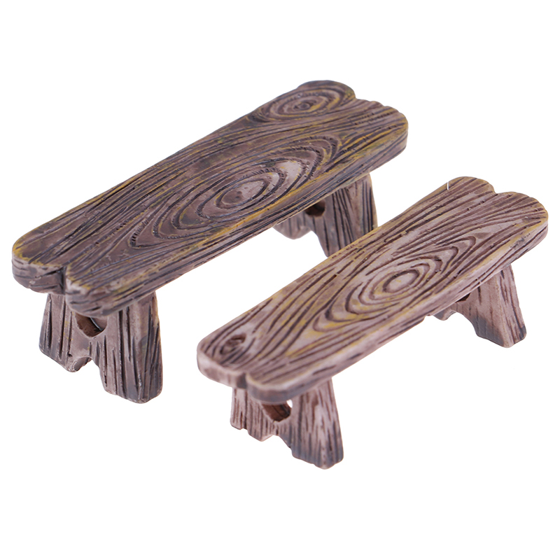 2*Mini Wooden Park Bench Chair – Bonsai Garden Bench Bewertung und Preis