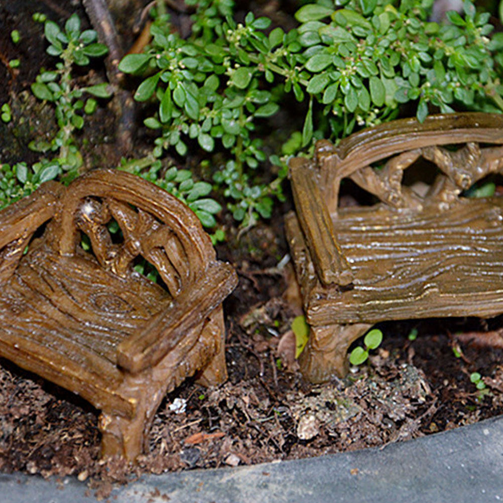 4Pcs Mini Resin Bench Set Prem – Bonsai Garden Bench Bewertung und Preis