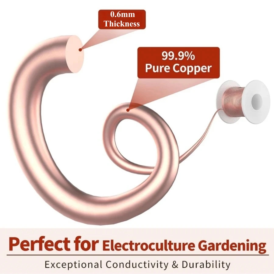 20m/65ft Electroculture Garden – Copper Wire Roll Bewertung und Preis