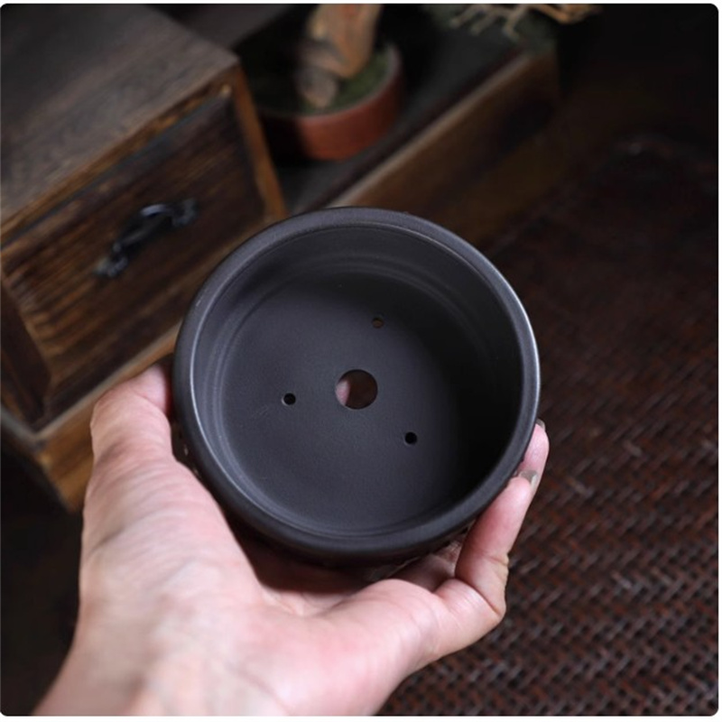 Ceramic Round Bonsai Pot, Drum – Bonsai Garden Table Bewertung und Preis