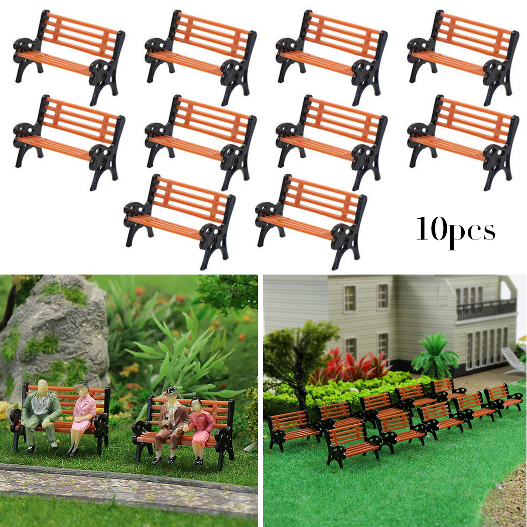 10pcs Model Train Model Scale  – Bonsai Garden Bench Bewertung und Preis