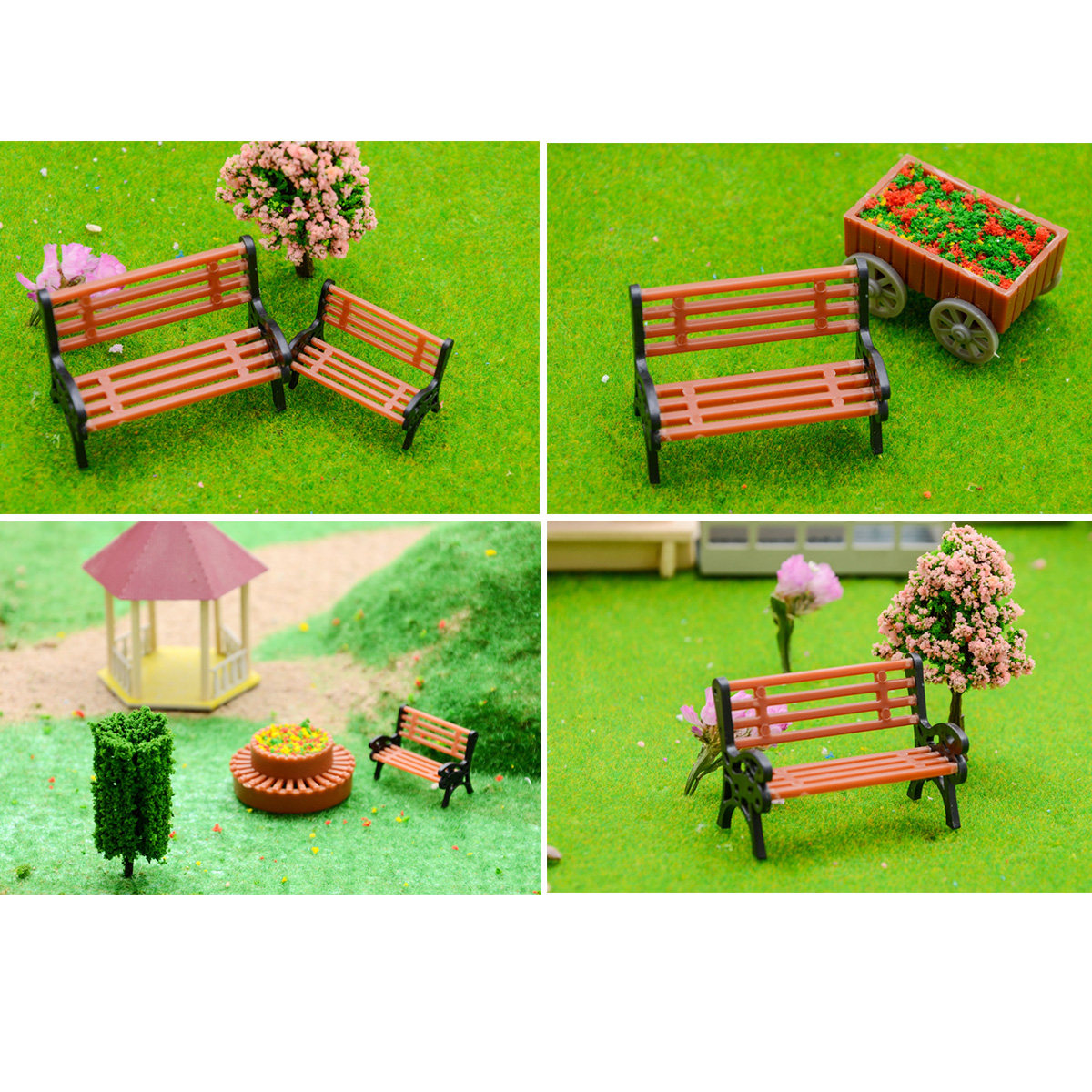 10Pcs Bench Simulated Plastic  – Bonsai Garden Bench Bewertung und Preis