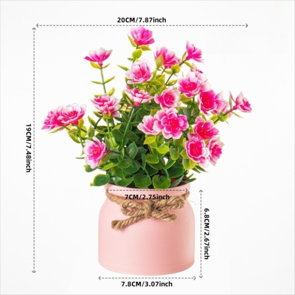 New Fake Potted Flowers Evergr – Bonsai Garden Table Bewertung und Preis